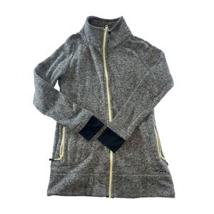 Eddie Bauer Womens Full Zip Fleece Jacket Gray‎ Athletic Casual Coat